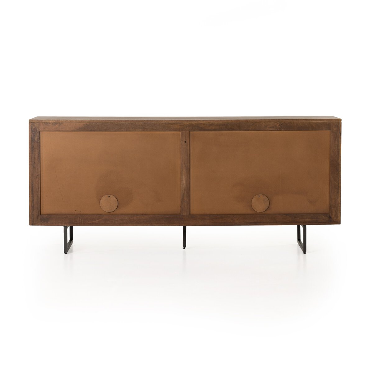 Woven Cane Mango Wood Sideboard - Back View