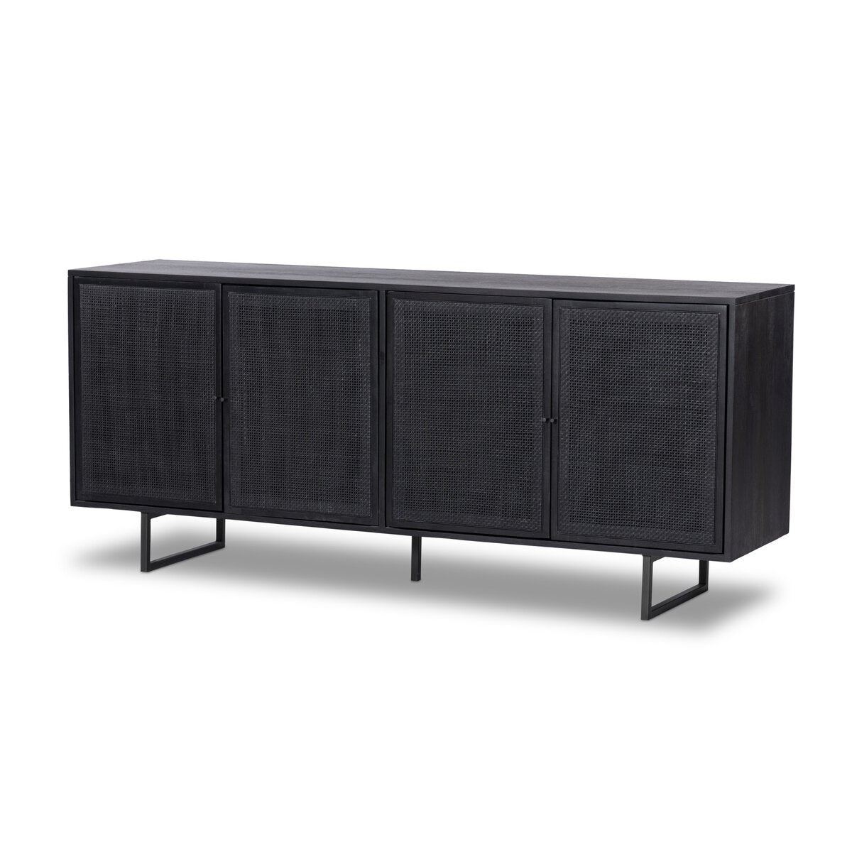 Woven Cane Mango Wood Sideboard - Main View