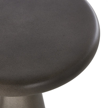 Two-Piece Concrete Pedestal Table Set - Detail View