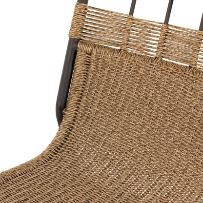 Woven Sling Outdoor Accent Chair - Detail View