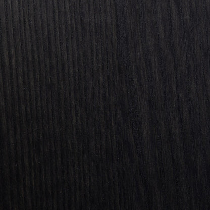 Rounded Black Ash Wood End Table - Detail View