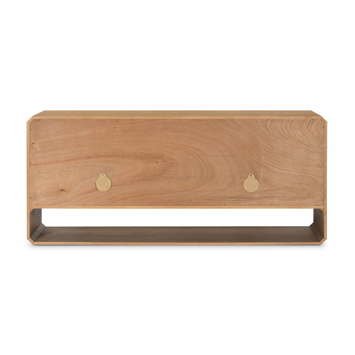 Reeded Ash Sideboard with Open Base - Back View