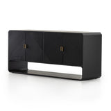 Reeded Ash Sideboard with Open Base