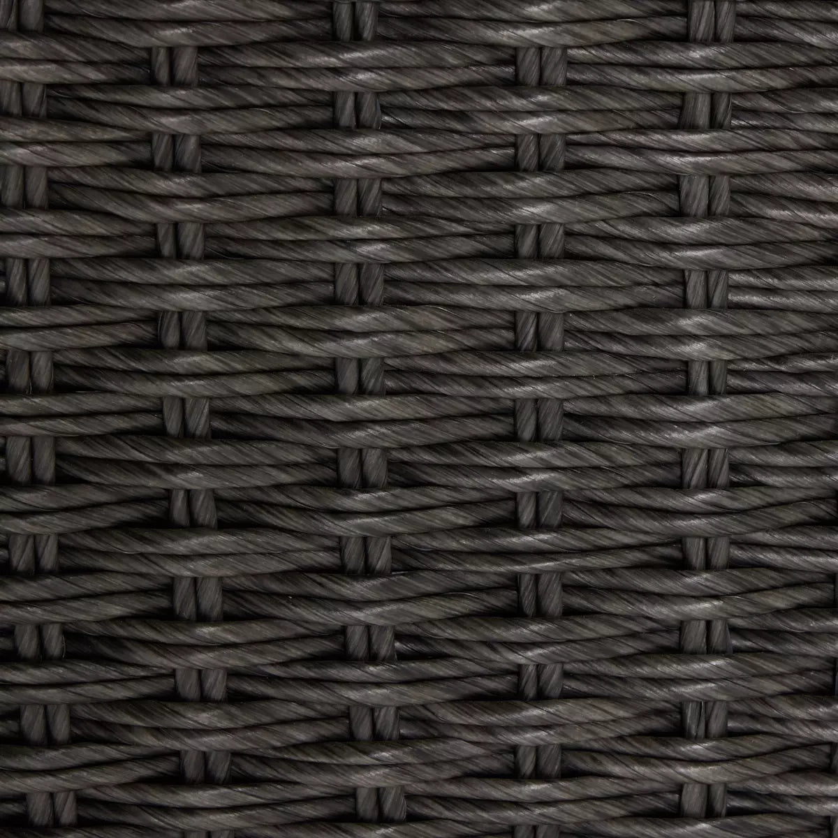 Charcoal Wicker Outdoor Swivel Chair - Detail View