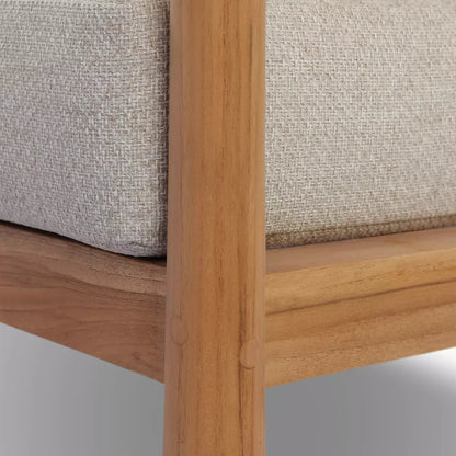 Spindle Back Outdoor Cushion Chair - Detail View
