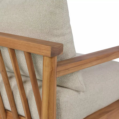 Spindle Back Outdoor Cushion Chair - Detail View