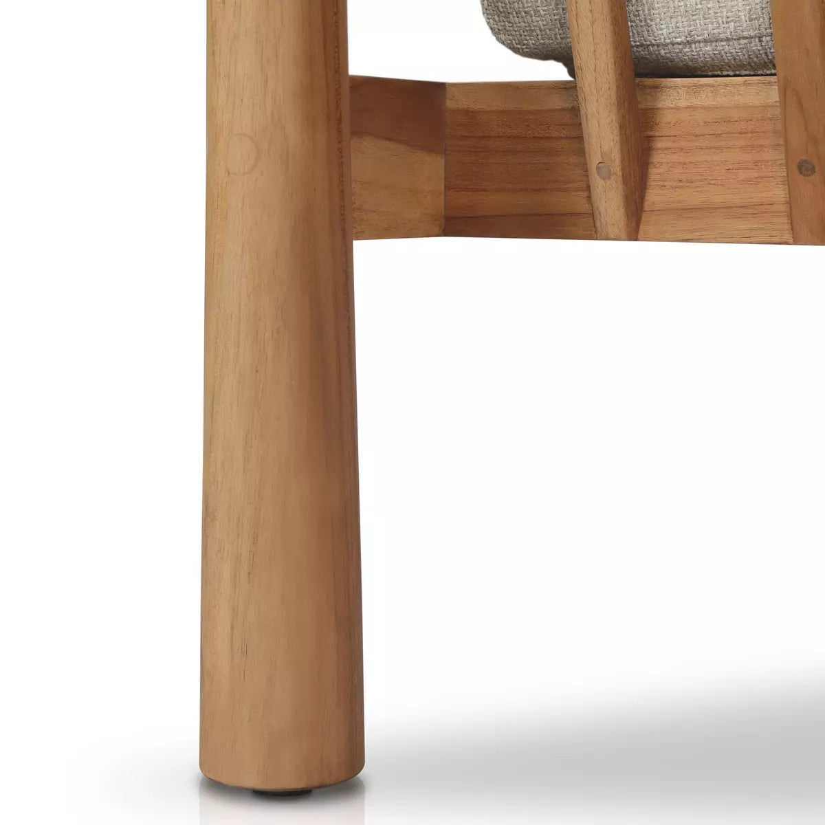 Spindle Back Outdoor Cushion Chair - Detail View