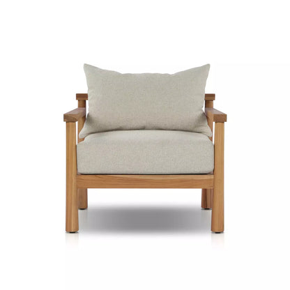 Spindle Back Outdoor Cushion Chair - Front View
