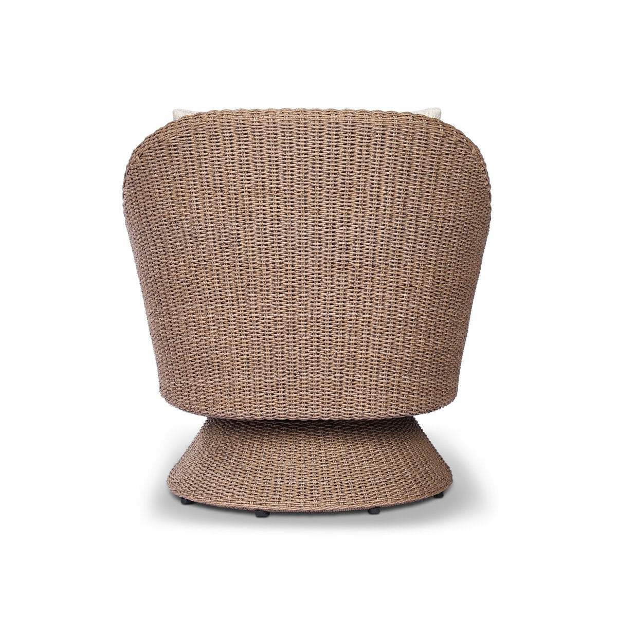 Woven Tulip Outdoor Swivel Lounge Chair - Back View