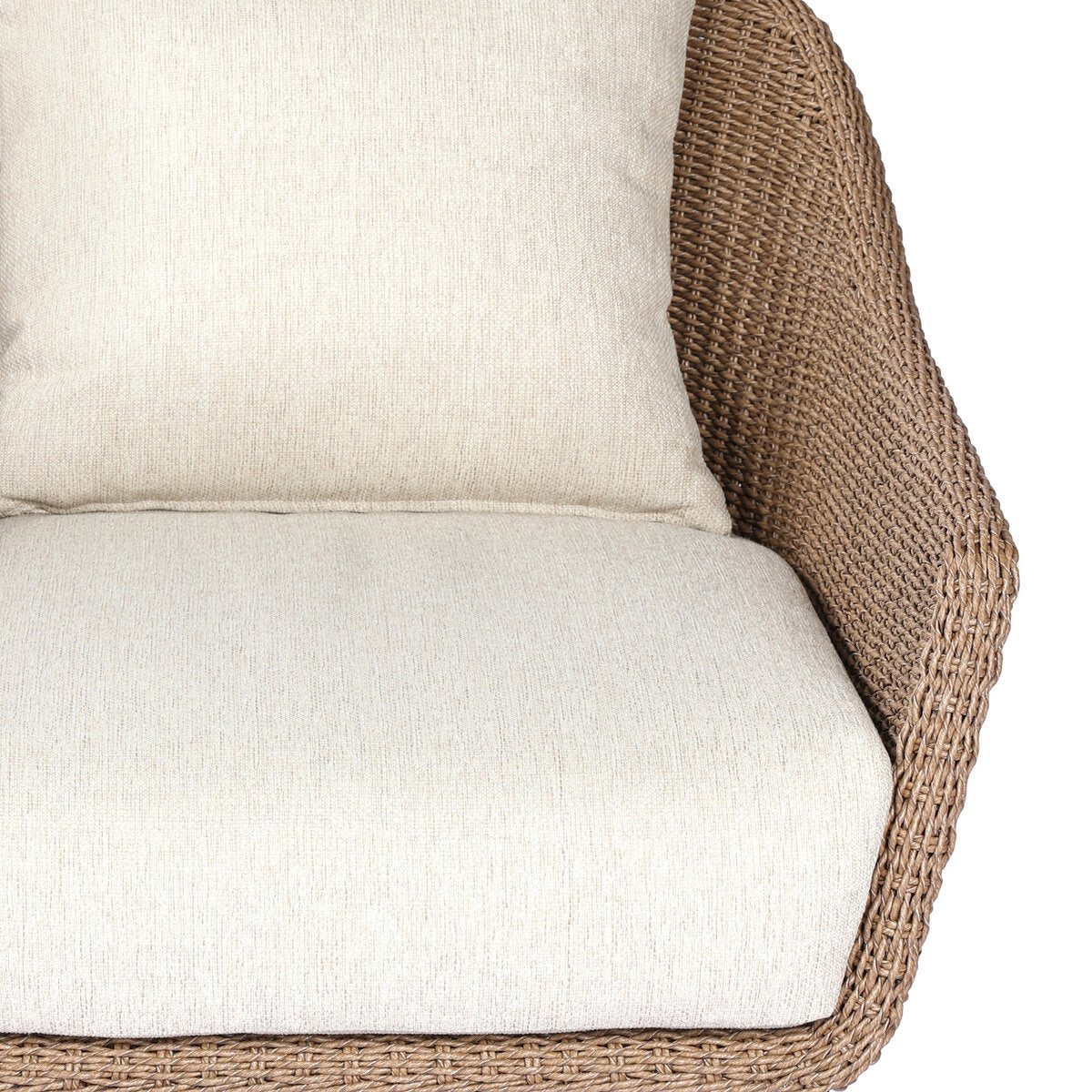 Woven Tulip Outdoor Swivel Lounge Chair - Detail View