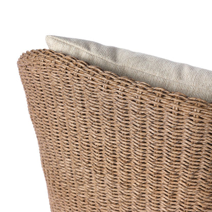 Woven Tulip Outdoor Swivel Lounge Chair - Detail View