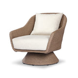 Woven Tulip Outdoor Swivel Lounge Chair - Main View