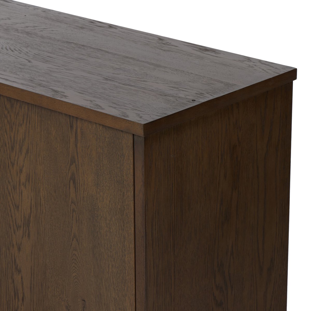 Minimal Oak Plinth Base Sideboard - Detail View