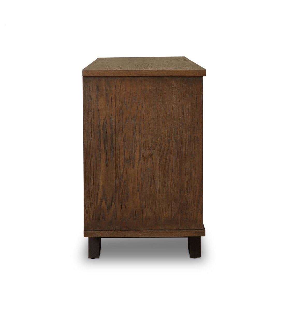 Minimal Oak Plinth Base Sideboard - Side View