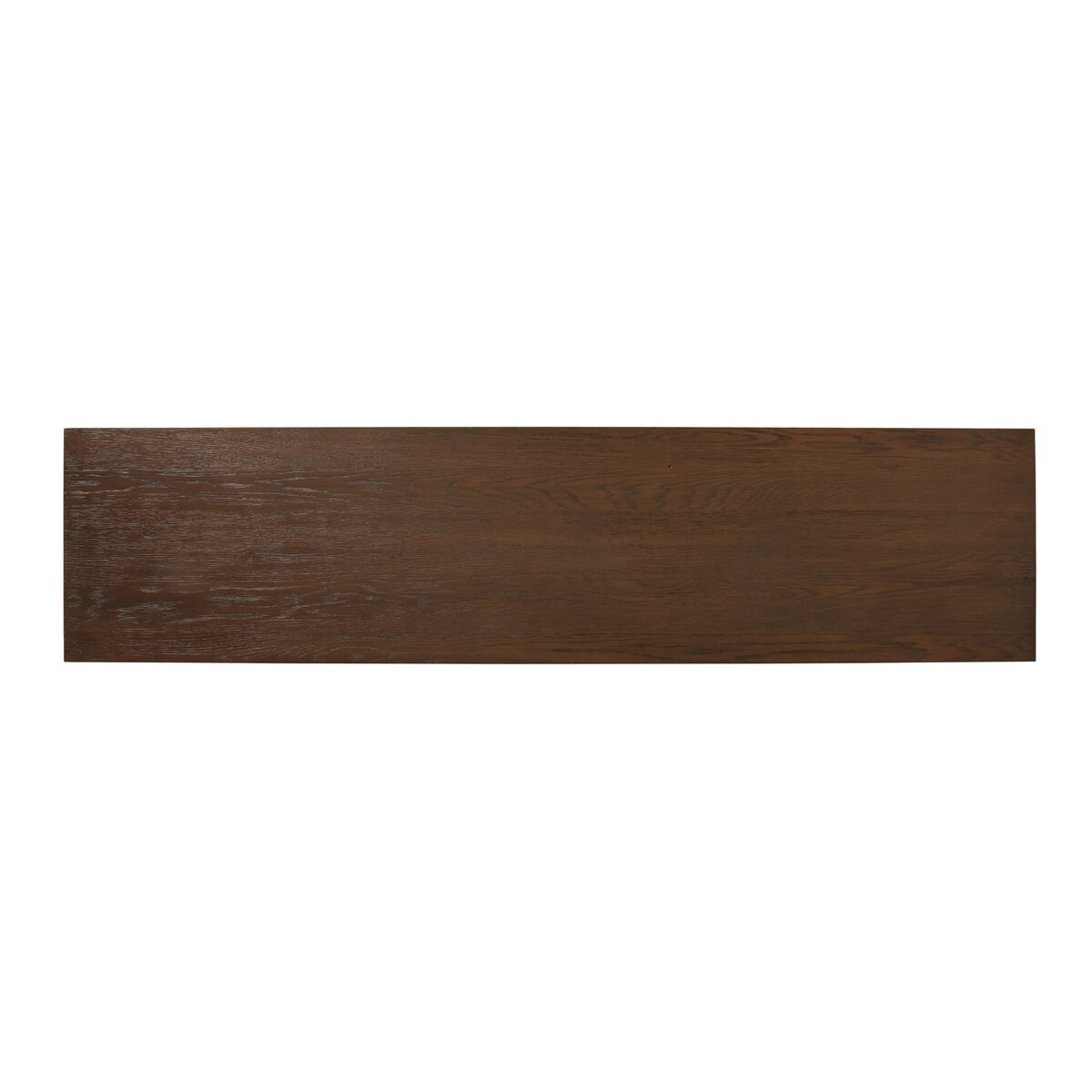 Minimal Oak Plinth Base Sideboard - Top View