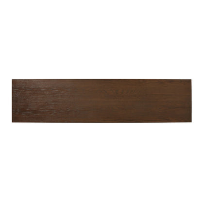 Minimal Oak Plinth Base Sideboard - Top View