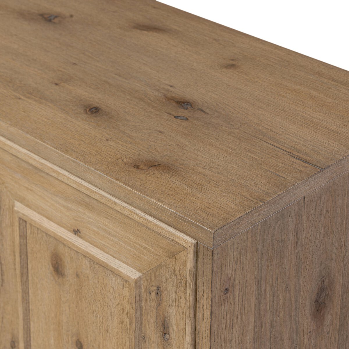 Light Oak Deco Four-Door Sideboard - Detail View