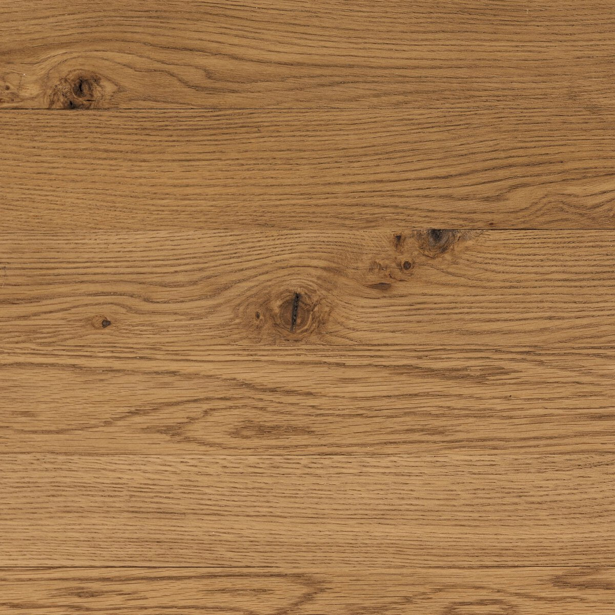 Curved Base Oak Media Console - Detail View