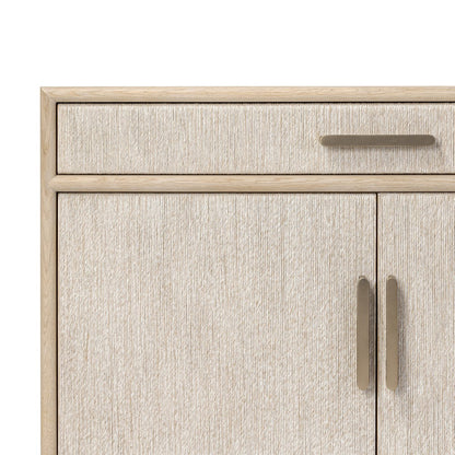 Oak Sideboard with Paper Cord Drawers - Detail View
