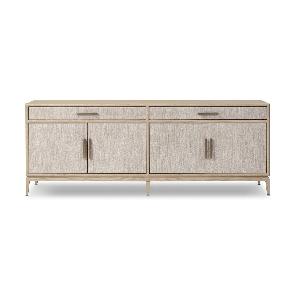 Oak Sideboard with Paper Cord Drawers - Front View