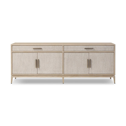 Oak Sideboard with Paper Cord Drawers - Front View