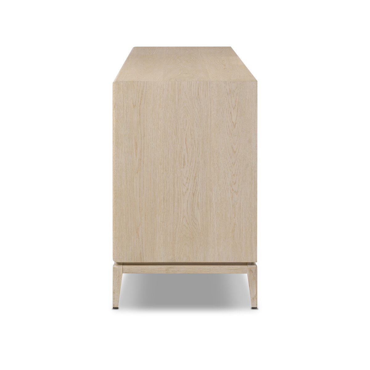 Oak Sideboard with Paper Cord Drawers - Side View