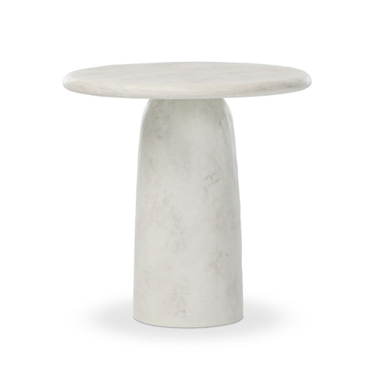 Dome Pedestal Concrete End Table - Main View