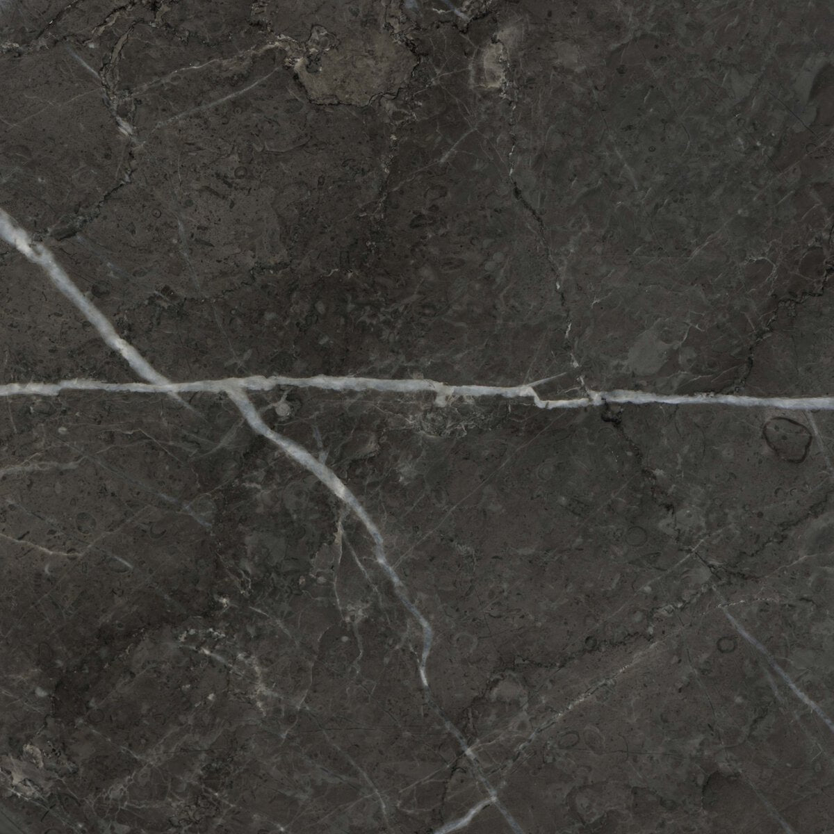 Slim Solid Marble Pedestal Table - Detail View