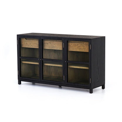 Glass Door Display Sideboard with Drawers - Main View