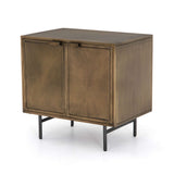 Sunburst Metal Cabinet Nightstand