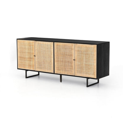 Woven Cane Mango Wood Sideboard - Main View