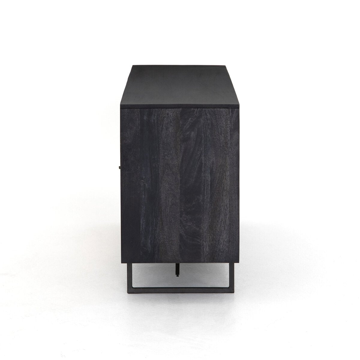 Woven Cane Mango Wood Sideboard - Side View