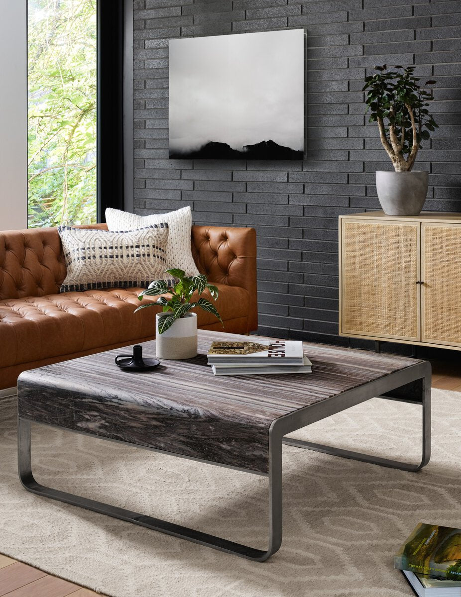 Woven Cane Mango Wood Sideboard - Room View