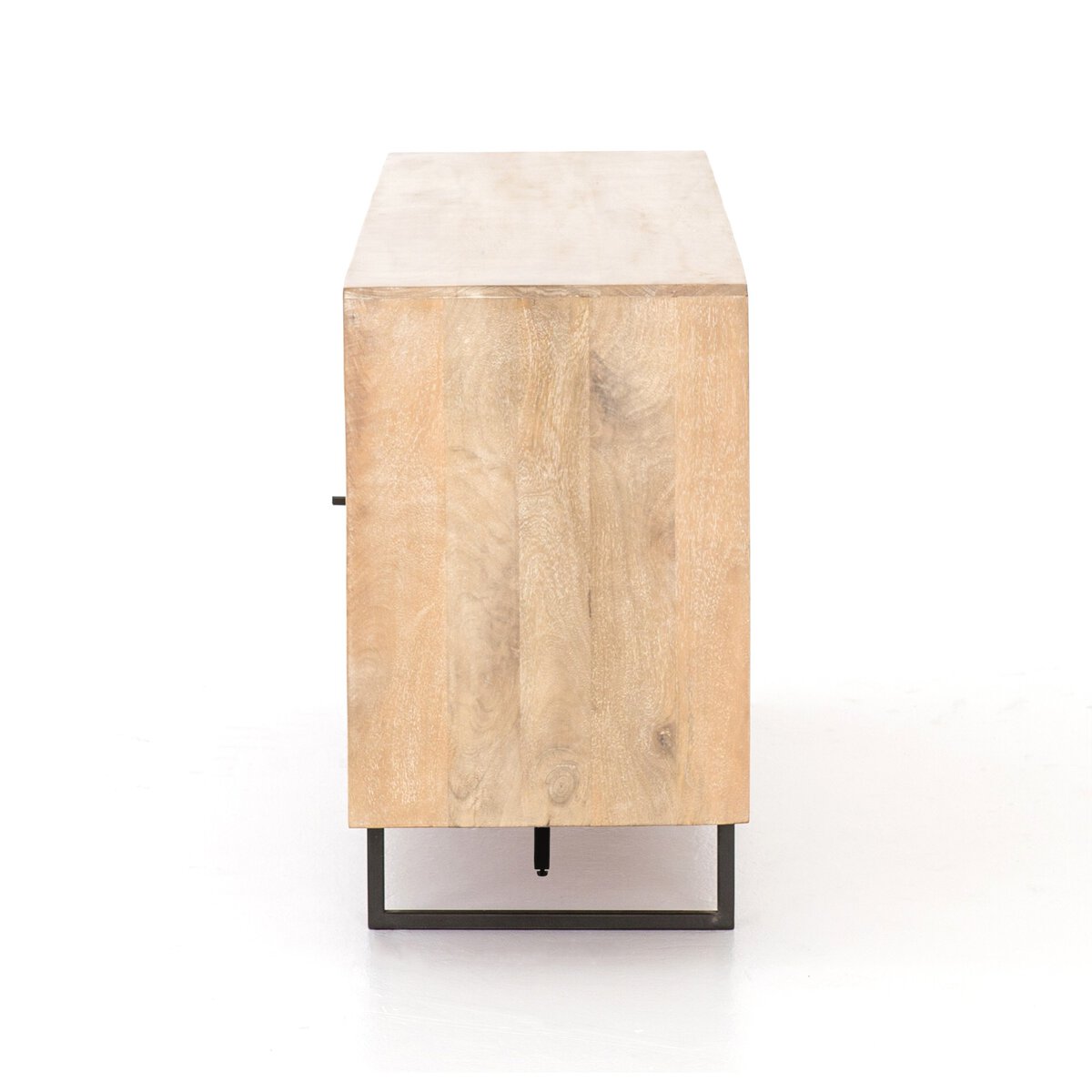 Woven Cane Mango Wood Sideboard - Side View