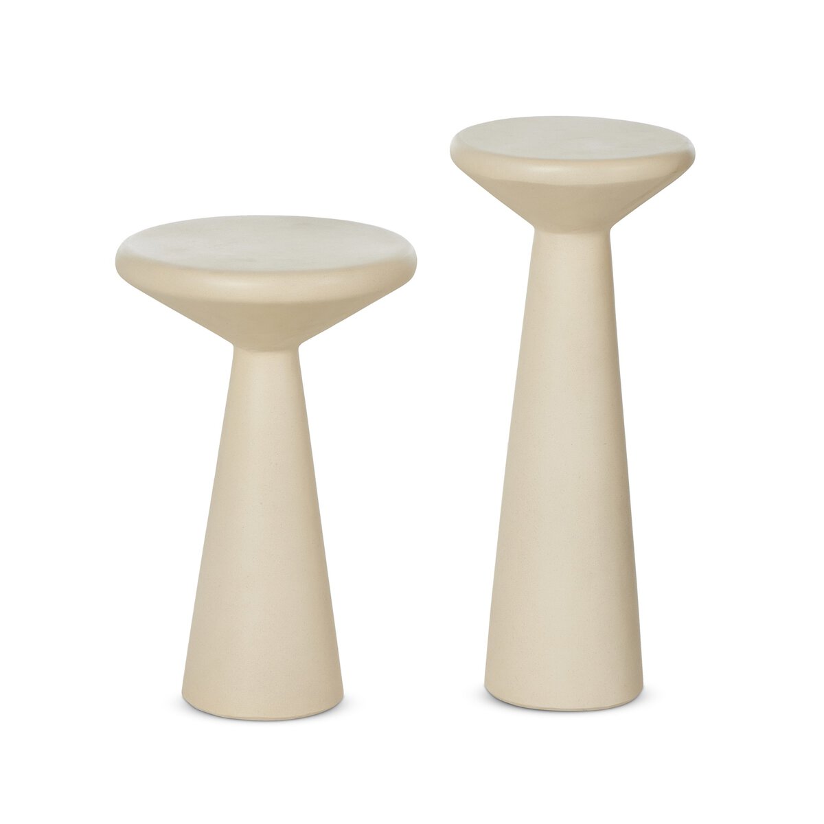 Two-Piece Concrete Pedestal Table Set - Main View