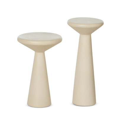 Two-Piece Concrete Pedestal Table Set - Main View